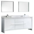 thumbnail image 1 of Fresca Fvn8172 Allier 72" Free Standing Double Basin Vanity Set - White, 1 of 8