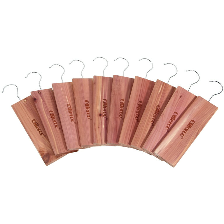 Allieroo 10 Pack Cedar Moth Protection Repellent Hang Up, Moth Traps for  wardrobes 9.05x 2.6x 0.4 
