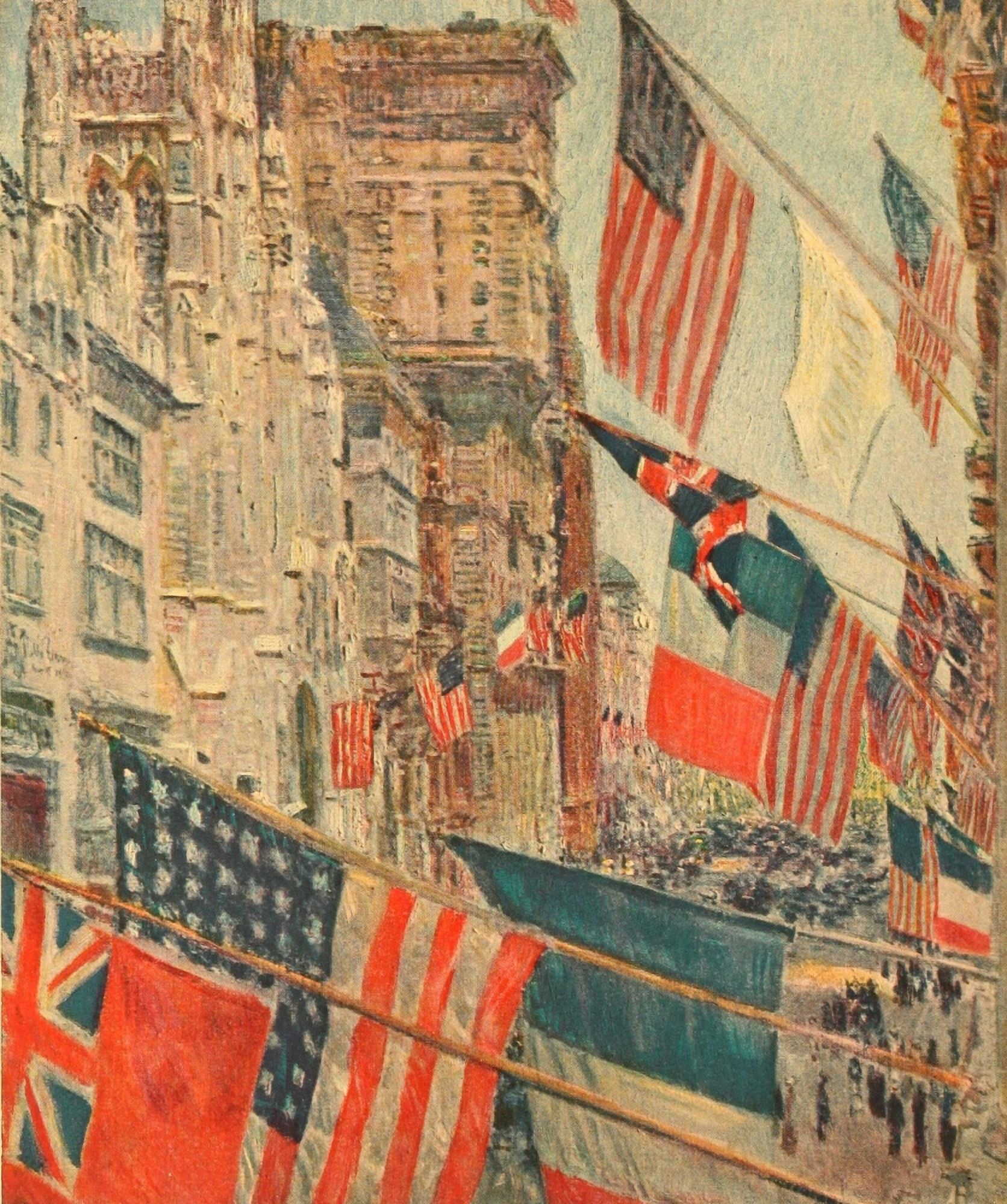 Allies Day Canvas Art - Childe Hassam (18 x 24)