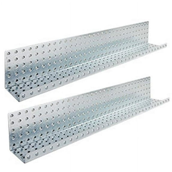 Alligator Board ALGSHELF3x32GALV 3 in. L x 32 in. W Metal Pegboard Shelves - Pack of 2