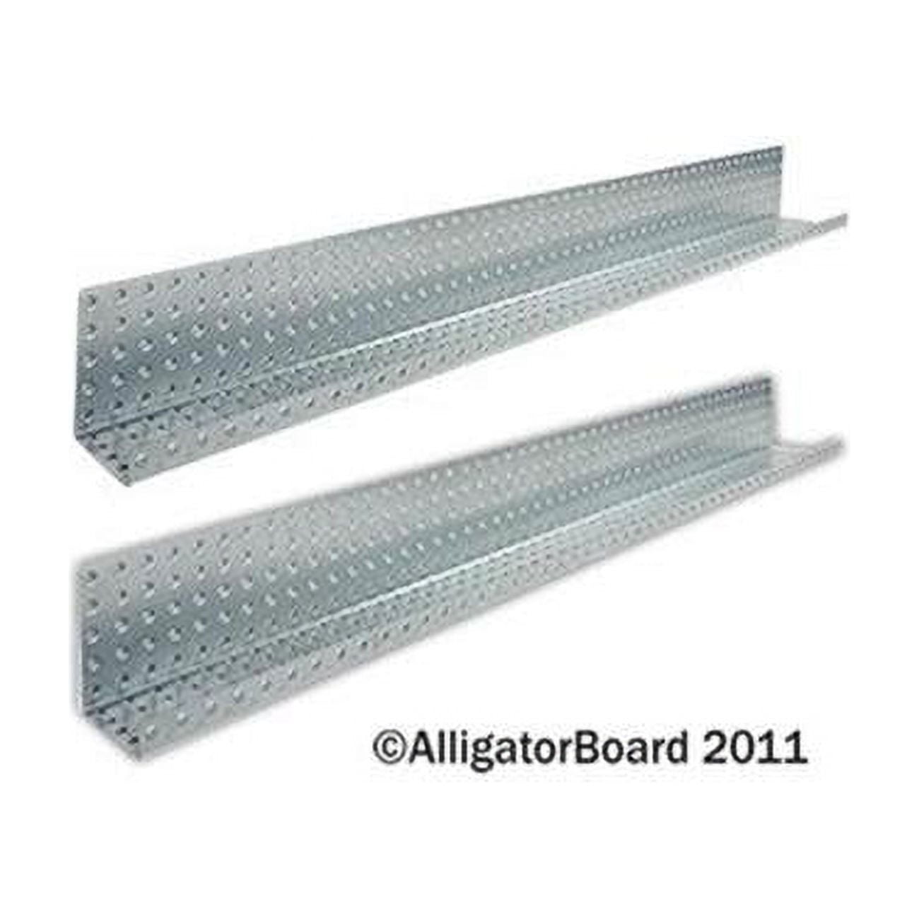 Alligator Board 5 in. L x 48 in. W Metal Pegboard Shelves - Pack of 2 ...