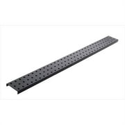 Alligator Board ALGSTRP3x32PTD-BLK Black Powder Coated Metal Pegboard Strips with Flange - Pack of 2