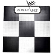 Alligator Board Black and White Powder Coated Metal Pegboard Panels with Flange - Pack of 10