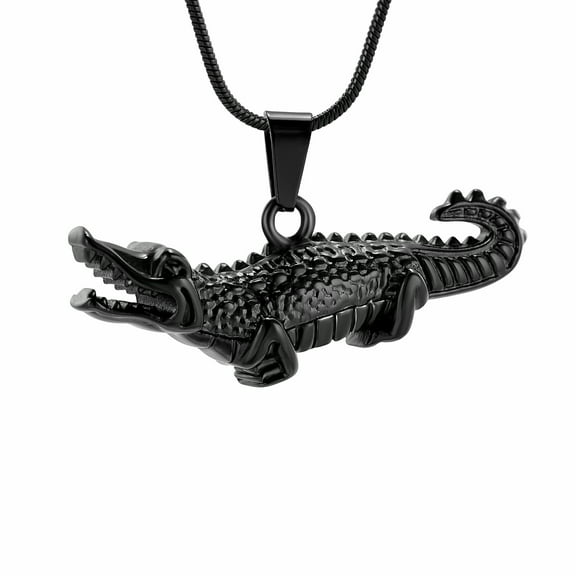 Alligator Cremation Jewelry for Ashes Holder Urn Necklace for Ashes of Loved One Memorial Jewelry