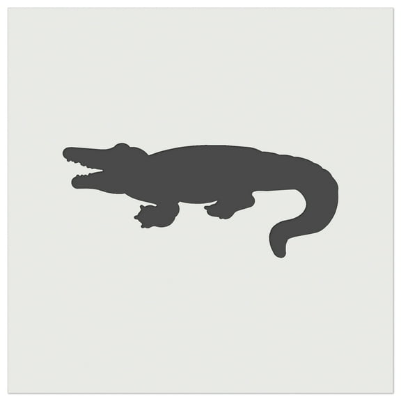 Alligator Crocodile Solid DIY Cookie Wall Craft Stencil - 5.5 Inch