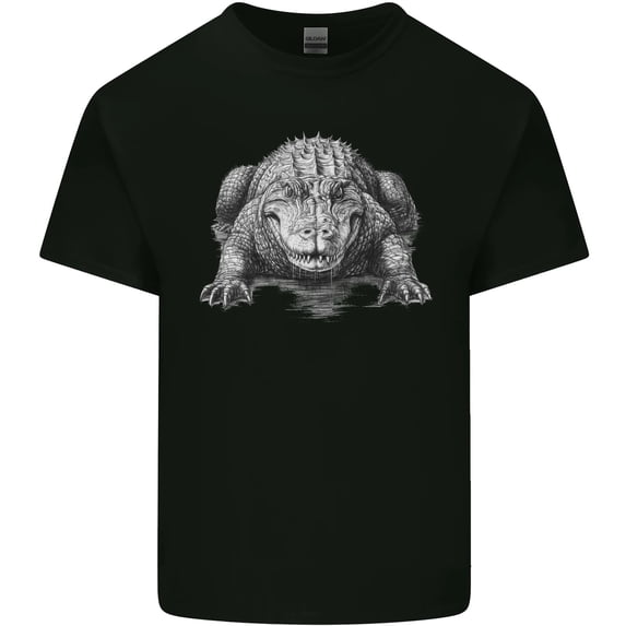 Alligator Drawing Crocodile Mens Light Cotton T-Shirt - Walmart.com