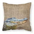 thumbnail image 1 of Alligator Fabric Decorative Pillow, 1 of 4