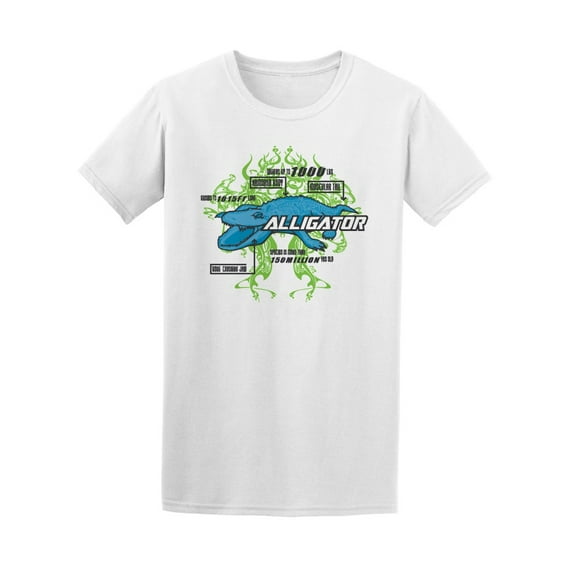Alligator Facts Graphic T-Shirt Men -Image by Shutterstock, Male Medium