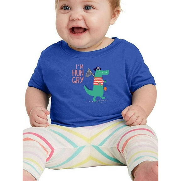 Alligator Fishing Hungry Pirate T-Shirt Infant -Image by Shutterstock, 24 Months
