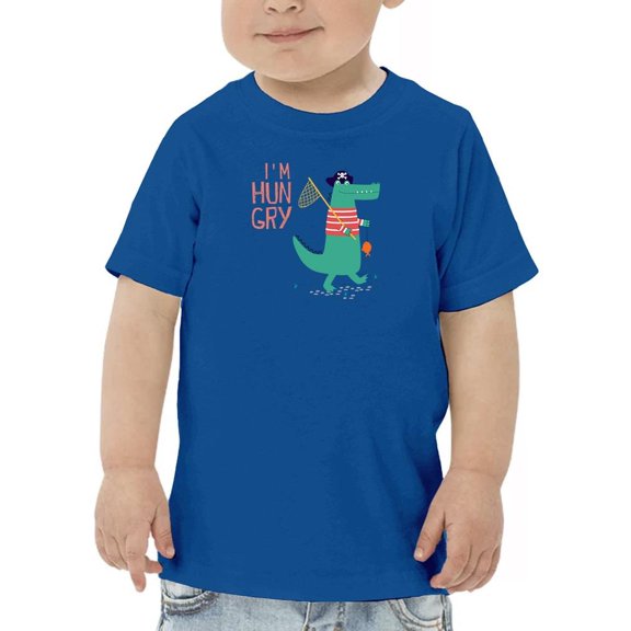 Alligator Fishing Hungry Pirate T-Shirt Toddler -Image by Shutterstock, 2 Toddler
