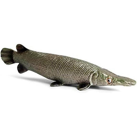 Holzlrgus Alligator Gar 6.3” Decorative Home Decor Realistic Plastic Fish Figurine