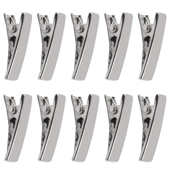 Alligator Hair Clips, 100pcs 2cm Single Prong Duckbill Hair Clips with Teeth Flat Top Crocodile Hair Pins Barrette for Hairbow Accessory Crafts