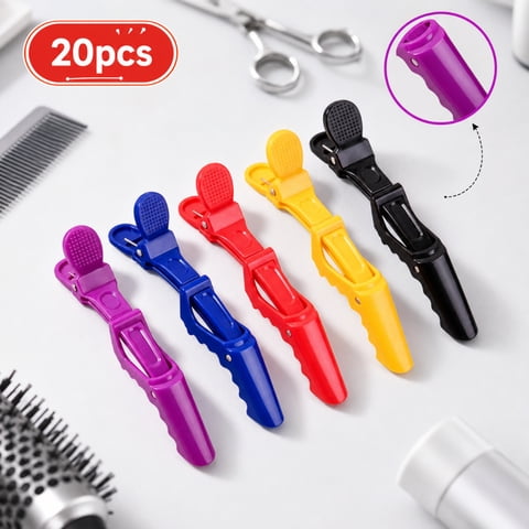 Alligator Hair Clips 20 Pack - Professional Styling Clips for Hair, Salon Quality Plastic Alligator Clips