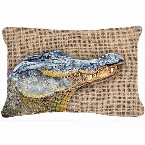Alligator Indoor & Outdoor Fabric Decorative Pillow