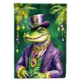 thumbnail image 1 of Alligator King of Mardi Gras House Flag 28 in x 40 in, 1 of 7