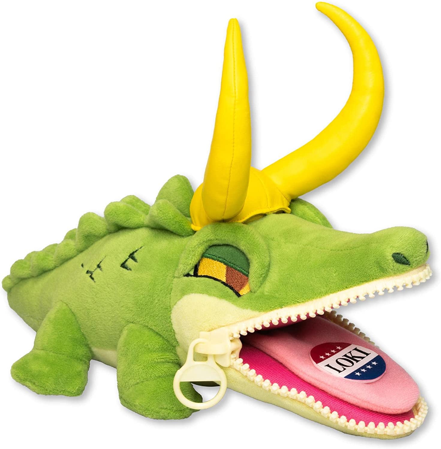 QMx Quantum Mechanix Marvel Alligator Loki Zippermouth Plush