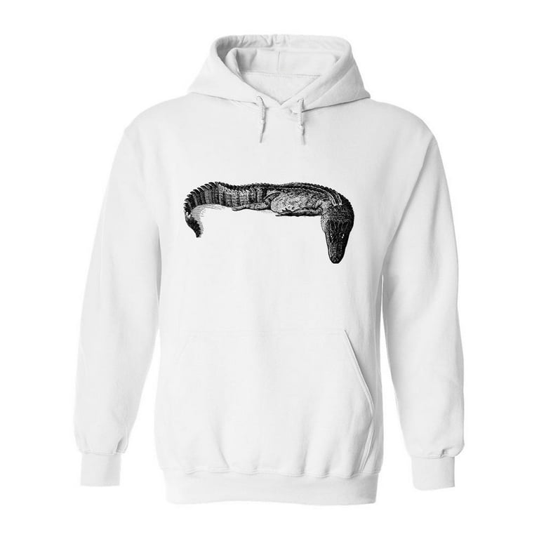 Alligator Lucius Sketch Hoodie Men Image by Shutterstock Male Small