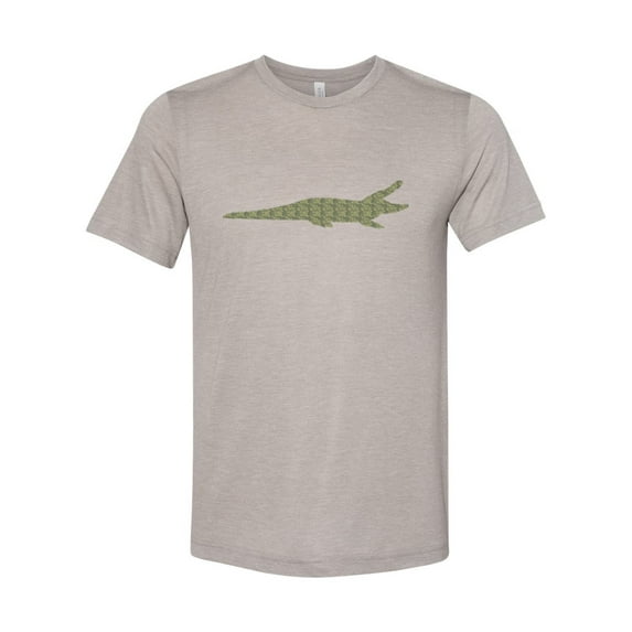 "Alligator Shirt, Alligator, Gator Apparel, Sublimation T, Unisex, Alligator Lover, Reptile Shirt, Reptile Lover, Gift For Him, Swamp, Bayou, LARGE, Heather Stone"