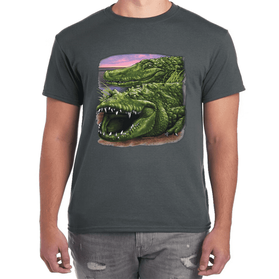 Alligator T-shirt Mens Graphic Tee Florida Georgia Alabama Wildlife Gator