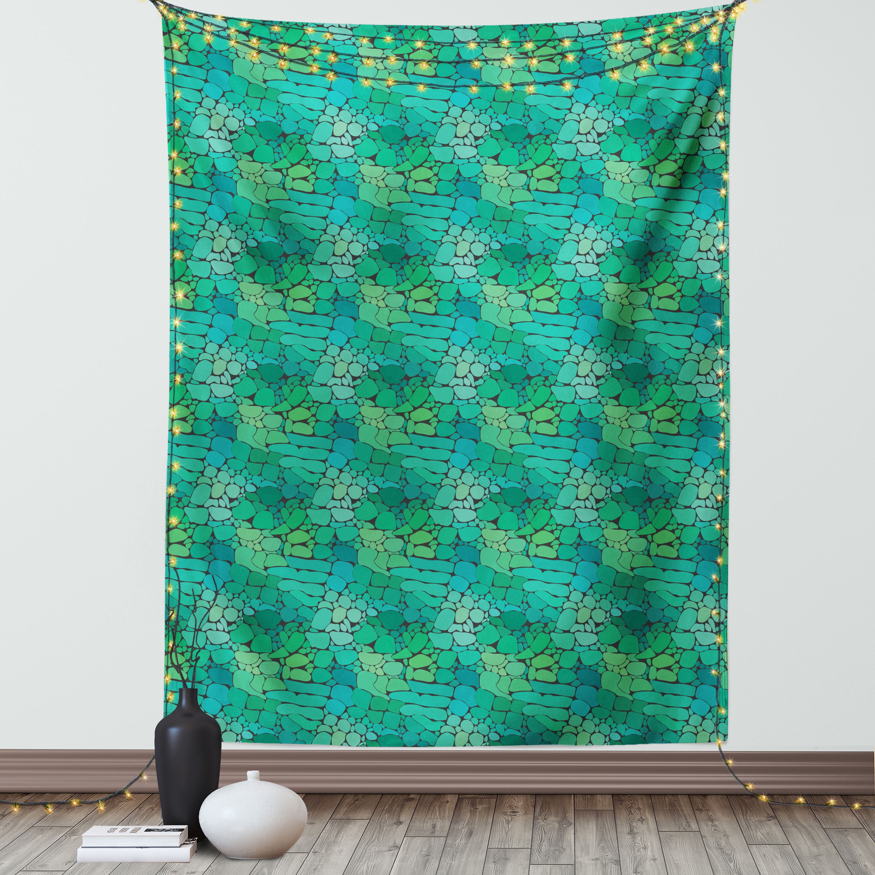 Alligator Tapestry, Exotic Crocodile Snakeskin Abstract Pattern Graphic