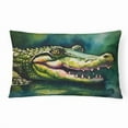 thumbnail image 1 of Alligator Throw Pillow 12 in x 16 in, 1 of 4