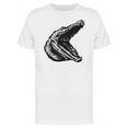 thumbnail image 1 of Alligator With Open Mouth B&W T-Shirt Men -Image by Shutterstock, Male 3X-Large, 1 of 2