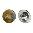 thumbnail image 1 of Alligator in Swamp with Lily Pads Metal 0.75" Lapel Hat Pin Tie Tack Pinback, 1 of 4
