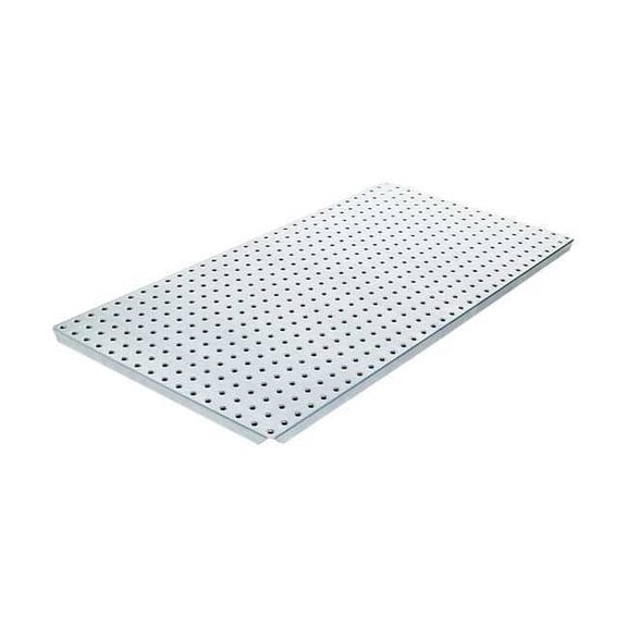 Alligatorboard Pegboard, 16in.Hx32in.W, Metal, Silver, PK2 ALGBRD16X32SIL
