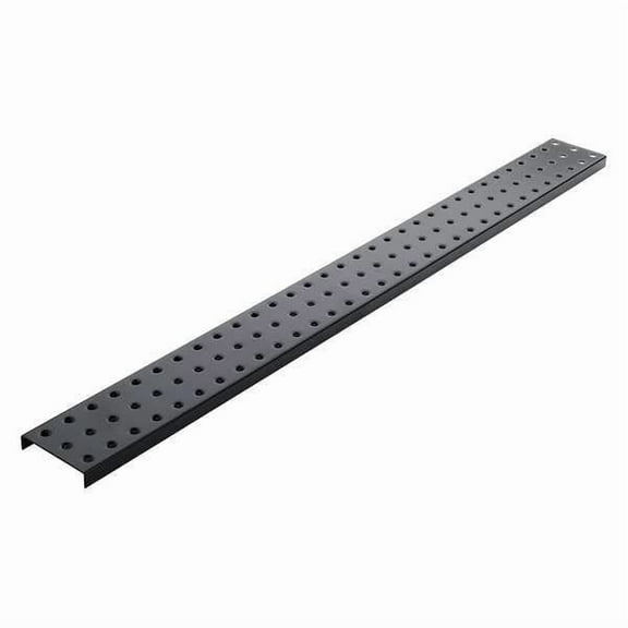 Alligatorboard Pegboard, 3in.Hx32in.W, Metal, Black, PK2 ALGSTRP3X32BLK
