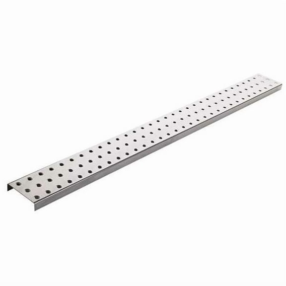 Alligatorboard Pegboard, 3in.Hx32in.W, Metal, Silver, PK2 ALGSTRP3X32SIL