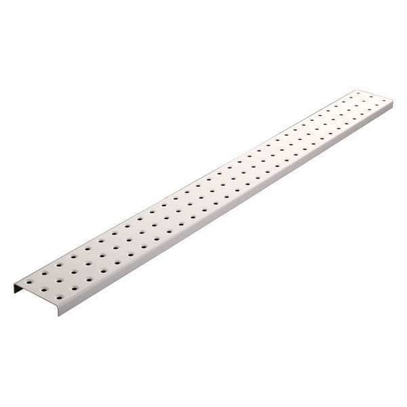 Alligatorboard Pegboard, 3in.Hx32in.W, Metal, White, PK2 ALGSTRP3X32WHT