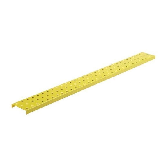 Alligatorboard Pegboard, 3in.Hx32in.W, Metal, Yellow, PK2 ALGSTRP3X32YEL
