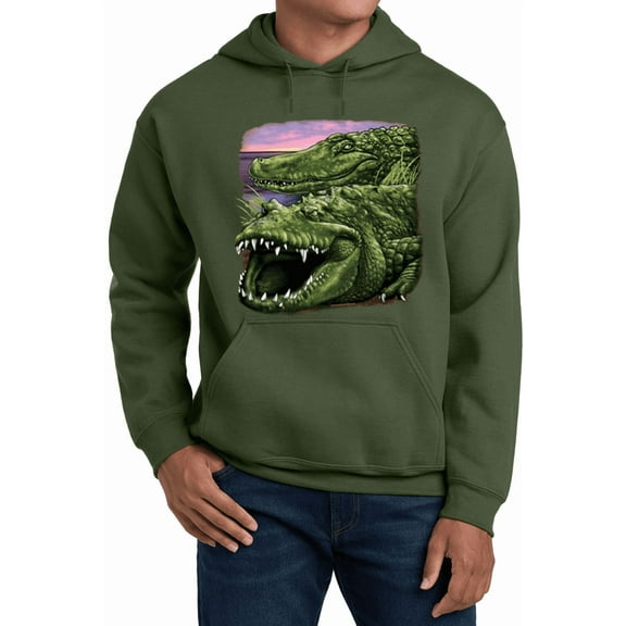Alligators Florida Wildlife Gator Hoodie Sweatshirt Clothing Accessories Gifts Mens