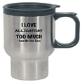 thumbnail image 1 of I Love Alligators Stainless Steel Travel Mug - Perfect Florida Gift for Reptile Lovers, 1 of 4
