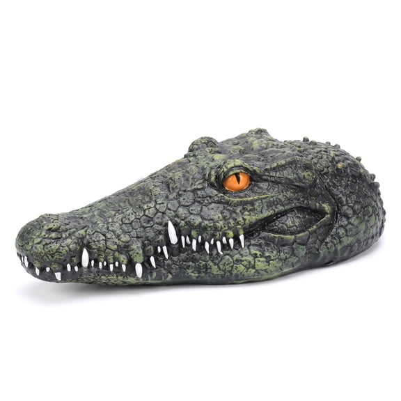 Alligators Pool Float Floating Alligators Decoy for Pool Resin Alligator Head Float Pond & Water Feature Decor for Outdoor