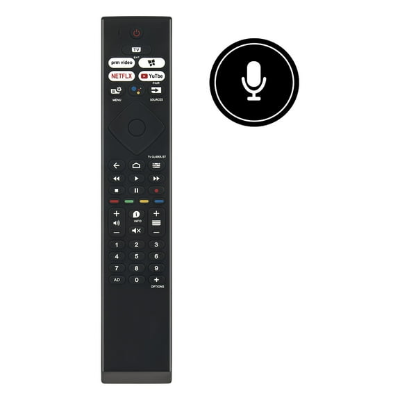 Allimity 398GM08BEPHN0011SR Voice Replaced Remote Control Compatible with Philips TV 398GM08BEPHN0011SR