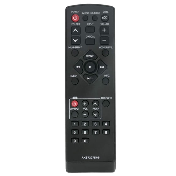 Allimity AKB73275401 Replaced Remote Compatible with LG Soundbar Speaker System LSB316 NB3510A HLS36W HLS36W-NB SHS36-D