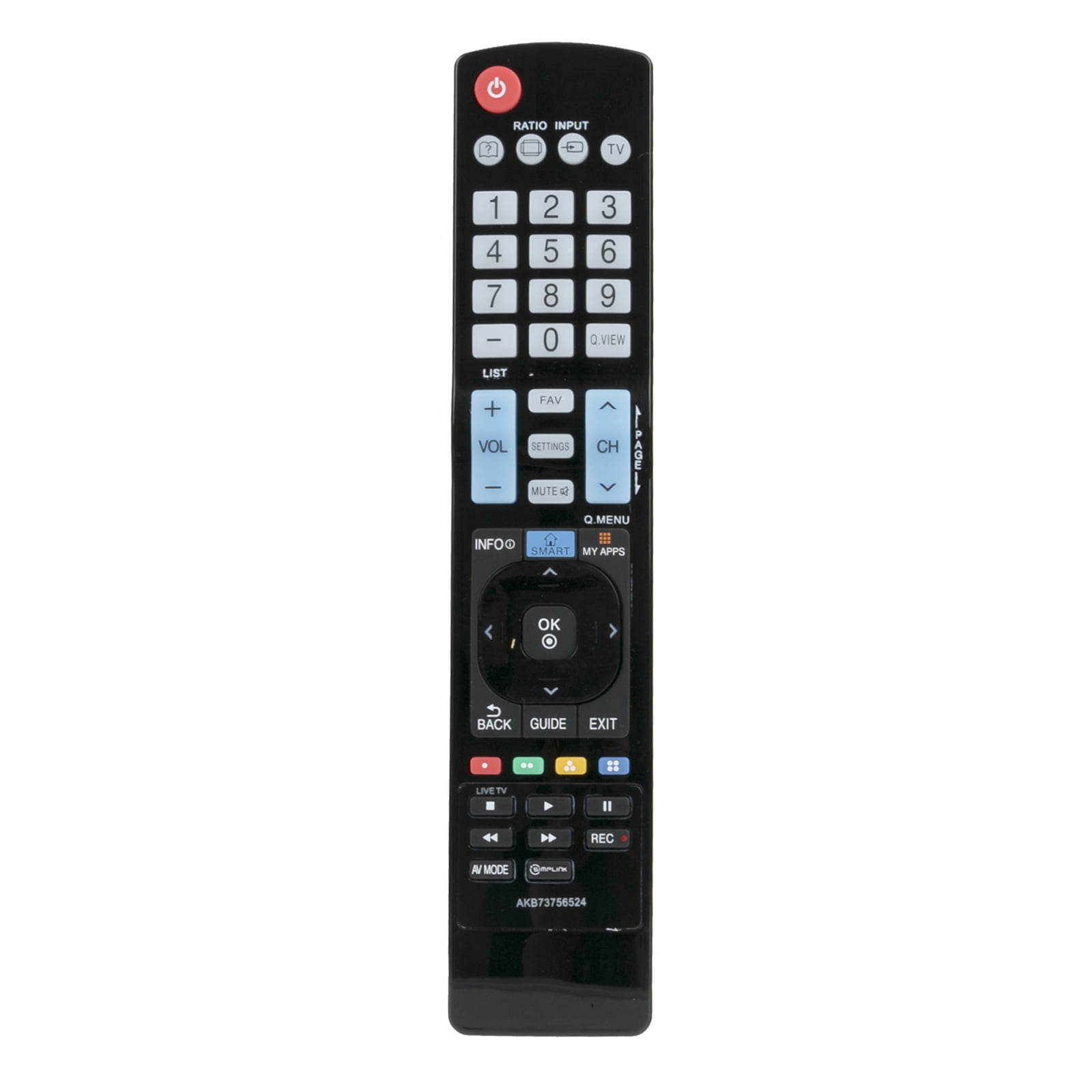 allimity AKB73715601 Telecomando adatto per LG TV 32LN570R 32LN575S 39LN575S 42LN570S 42LN575S 47LN575S 50LN575S 42LN613S 47LN613S 60LN575S 58UF8307 42LN578V 32LN578V 42LA8609
