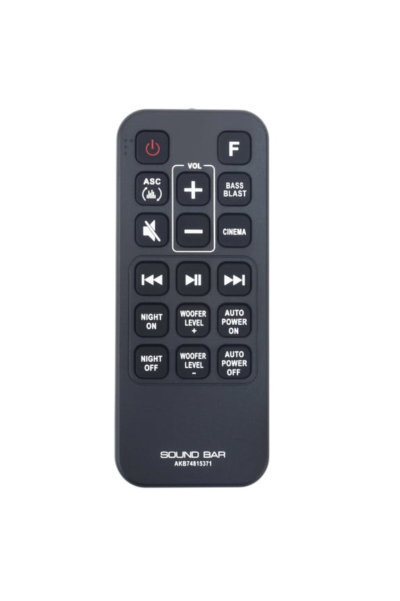 AKB74815371 Replaced Remote Control Compatible with LG SoundBar Speaker System SJ3 SL3D SJ4 SK4D SPH4B-W SPJ4B-W SPH4BW SPJ4BW