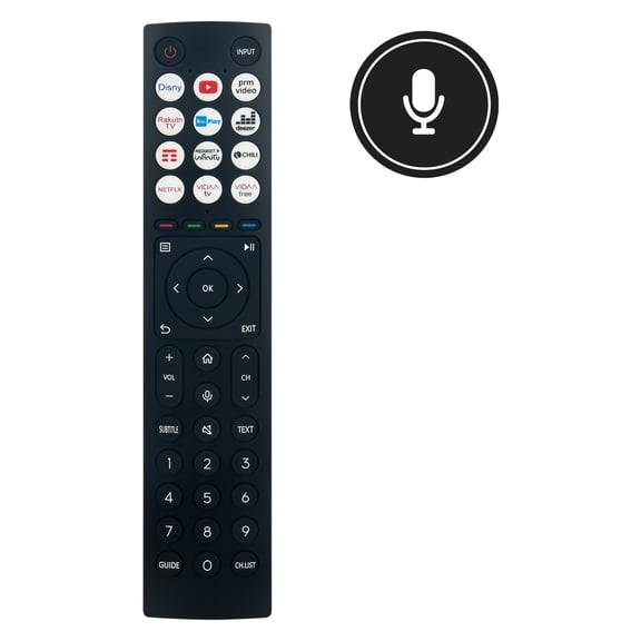 Allimity ERF3E86 ERF3E86H Voice Replaced Remote Control Compatible with Hisense UHD Vidaa Smart TV ERF3E86 ERF3E86H 43A6KV 50A6KV 55A6KV 58A6KV 65A6KV