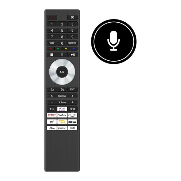 Allimity ERF3S98 Voice Replaced Remote Control Compatible with Hisense TV 43C450ME 50C450ME 55C450ME 65C350NE 75C350NE 85C350NE 100Z670NE 65Z670ME(0011) 75Z670ME(0010)