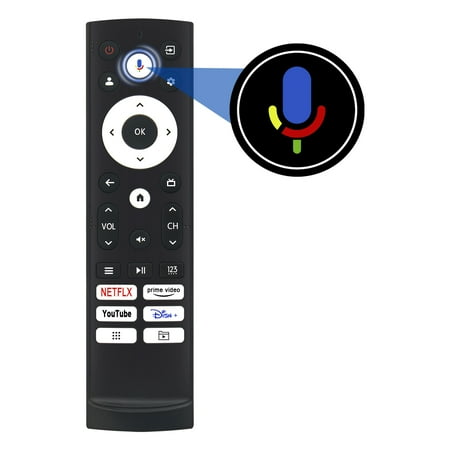 Allimity ERF3Y90H Voice Replaced Remote Control Compatible with Hisense 65-Inch QLED 4K UHD Smart TV ERF3Y90H QD7 Series 65QD7N