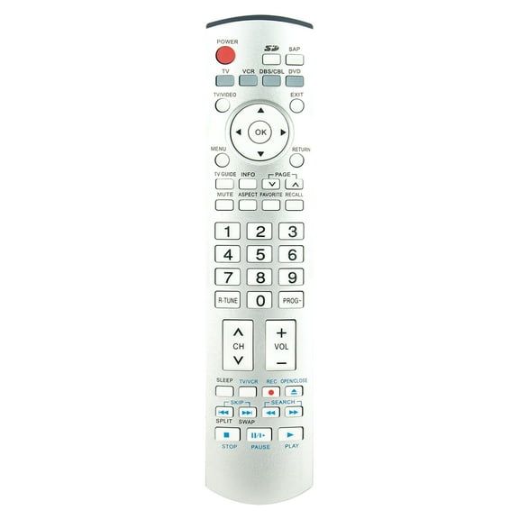 Allimity EUR7737Z10 Replaced Remote Control Compatible with Panasonic Plasma TV PT-56DLX76 PT-61DLX26 PT-61DLX76 TH-42PX600 TH-50PX600 TH-58PX600 TH-42PX600U TH-50PX600U TH-58PX600U