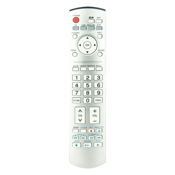 Allimity EUR7737Z20 Replaced Remote Control Compatible with Panasonic TV VCR DVD Combo TH-37PX60U TH-42PV60E TH-50PX60X TH-42PX60U TH-50PX60U TH-58PX60U TH-58PX60 TH-50PX60 TH-42PX60X TH-42PX60