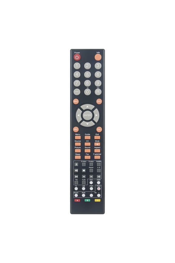 HR-62K Replaced Remote Compatible with Sceptre TV E328UD-SR E328WD-SR E165BV-SS E325BD-SR E325BD-FSR E328LD-SR E328GD-SR E328PD-SR E405BD-FR E328BD-SR