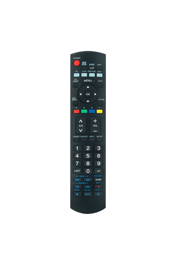 N2QAYB000220 Replaced Remote Control Compatible with Panasonic LCD TV TC-32LZ800 TC-37LZ800 TH-42PZ800 TH-46PZ85U TH-50PZ800 TH-58PZ800 TH-50PZ85 TH-42PZ800UA TH-46PZ800U TH-46PZ85UA