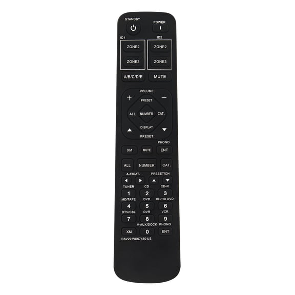 Allimity RAV29 WK67450US Replaced Remote Compatible with Yamaha AV Receiver DD-7500 RX-V1800 RX-V1800BL RXV1800 RXV1800BL