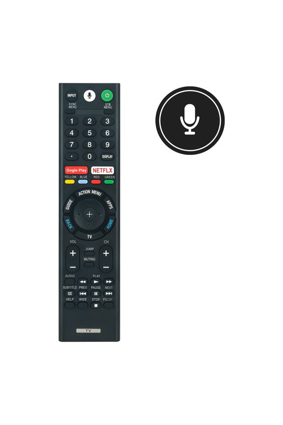 RMF-TX300U Voice Replaced Remote Control Compatible with 4K LCD Smart TV XBR-43X800E XBR-49X800E XBR-55X800E XBR-65X850E XBR-75X850E XBR-55X806E KD-43XE8004 KD-55XE9005 KD-65XE9005