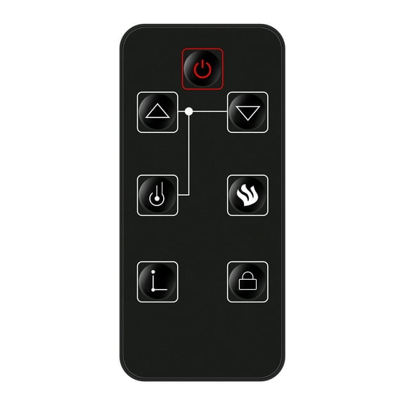 Allimity Replaced Remote Control Compatible with FEBO Flame Electric Fireplace F15-I-005-009 F15-I-005-031B F18-I-008-018C ZHS-30-A ZHS-30-B ZHS-32-D 13IN-30-054 14IN-28-078 15IN-23-100384-15A-20-13E