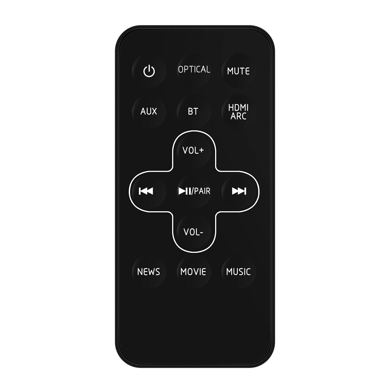 Allimity Replaced Remote Control Fit For TCL ALTO 5 TS5000 2.0 Channel Home Soundbar Sound BarFit for Britz BZ-T2230S BZ-T3710 BZ-T2270S 2.0 2.1 Channel Soundbar Sound Bar System